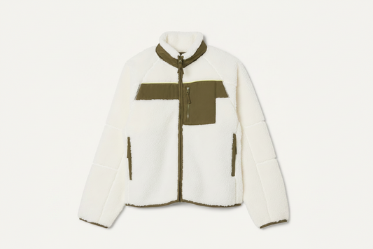 Block Sherpa Fleece Jacket